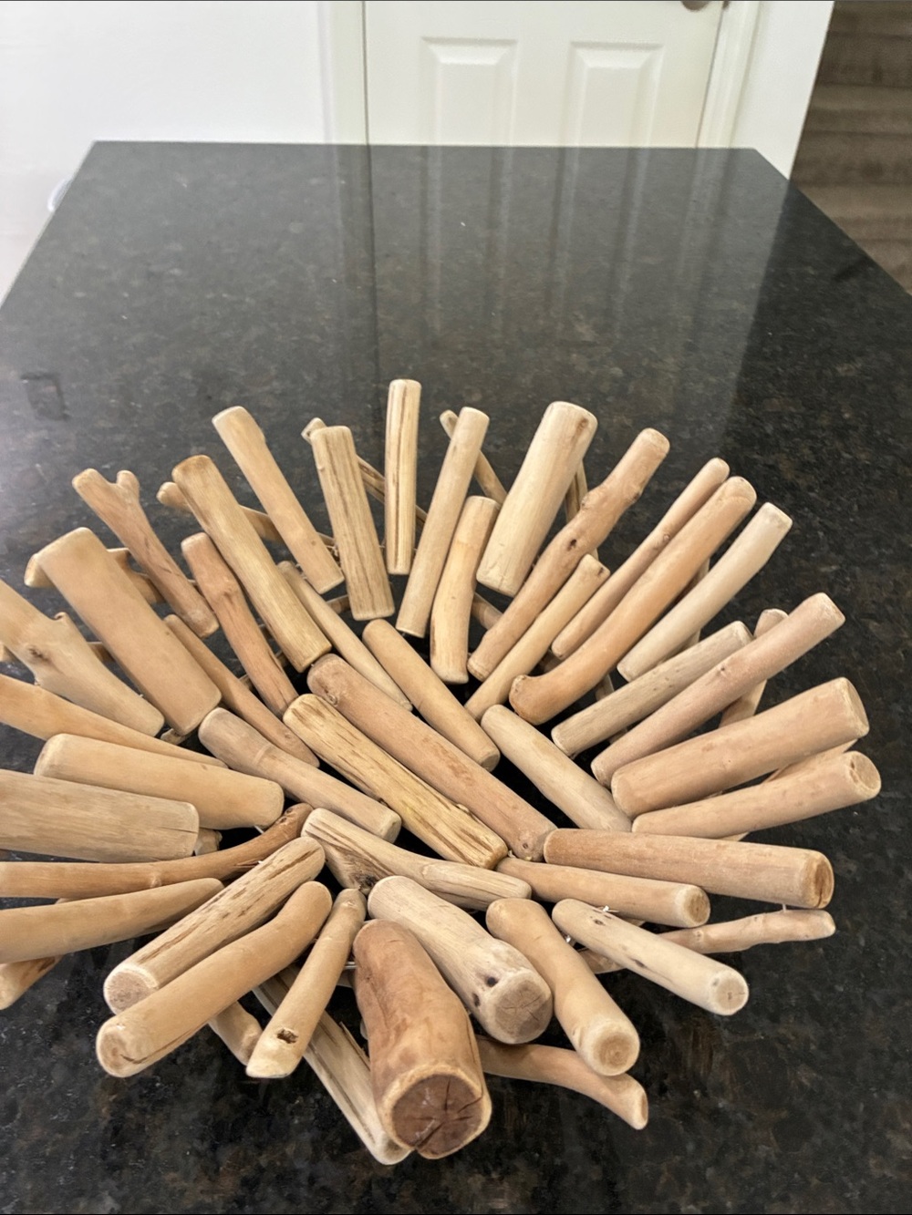 Driftwood Decorative basket - Natural Wood Accent